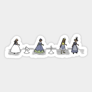 The Looking-Glass Chess Set Sticker